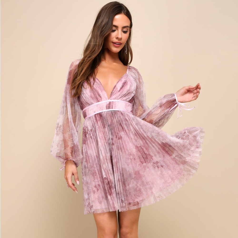 Lulu’s Pink Babydoll Cocktail Dress